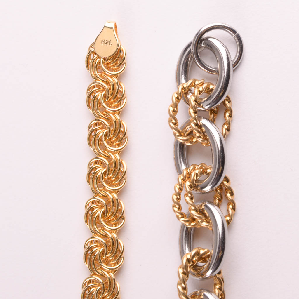 Collection of Gold and Black Costume Jewelry