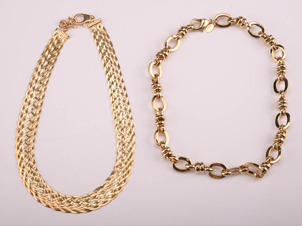 Collection of Gold and Black Costume Jewelry