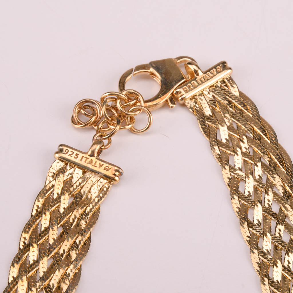 Collection of Gold and Black Costume Jewelry