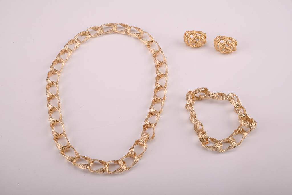 Collection of Gold and Black Costume Jewelry
