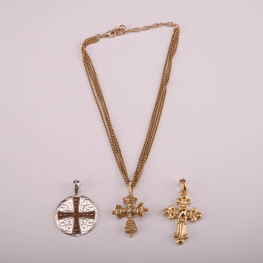 Collection of Gold and Black Costume Jewelry