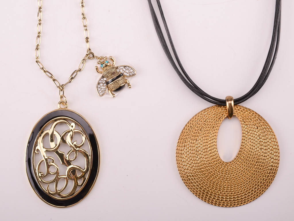 Collection of Gold and Black Costume Jewelry