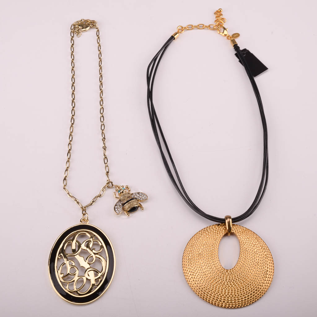 Collection of Gold and Black Costume Jewelry