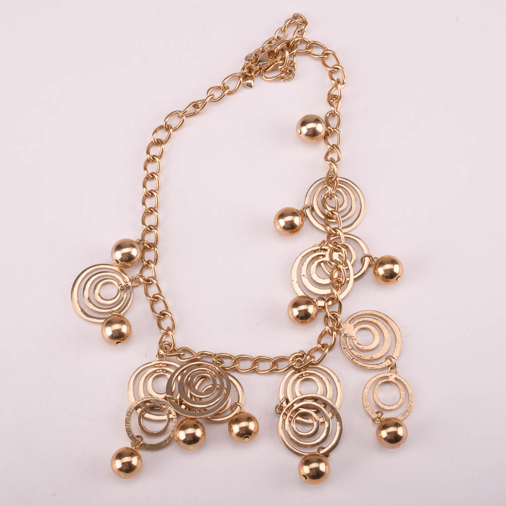 Collection of Gold and Black Costume Jewelry