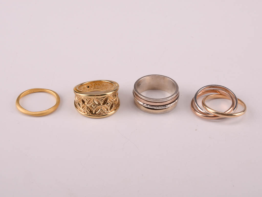 Collection of Gold and Black Costume Jewelry