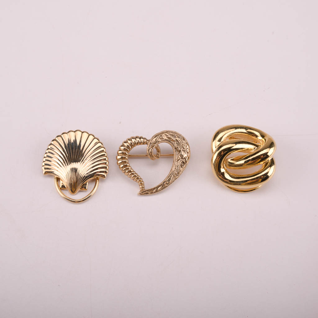 Collection of Gold and Black Costume Jewelry