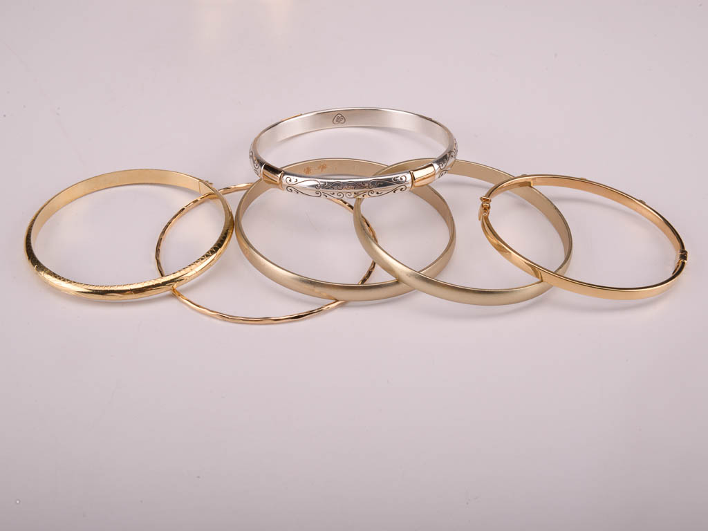 Collection of Gold and Black Costume Jewelry