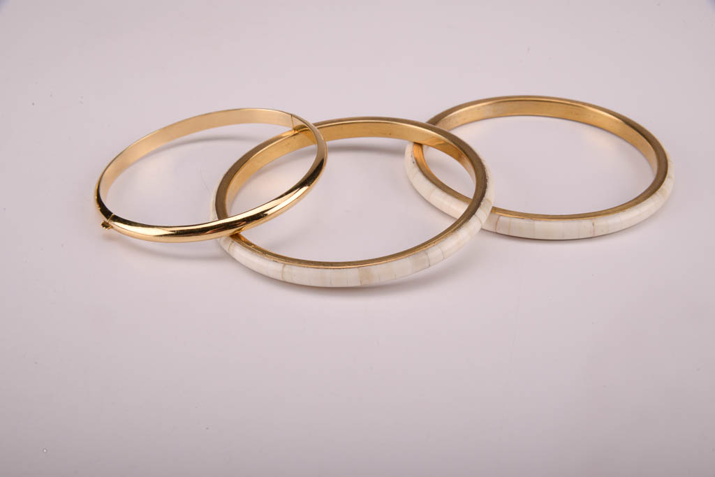 Collection of Gold and Black Costume Jewelry