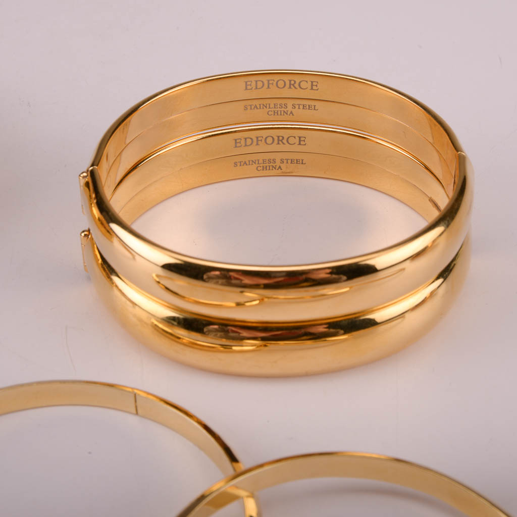 Collection of Gold and Black Costume Jewelry