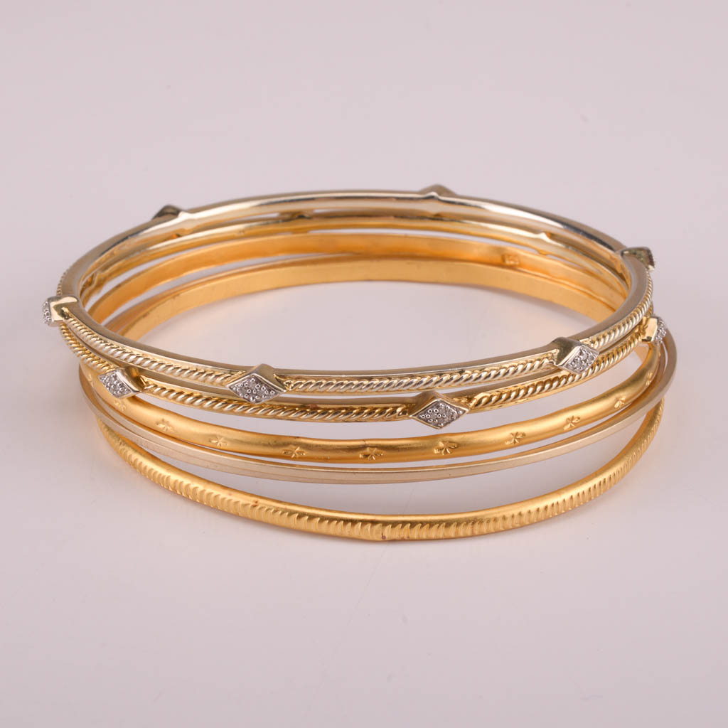 Collection of Gold and Black Costume Jewelry