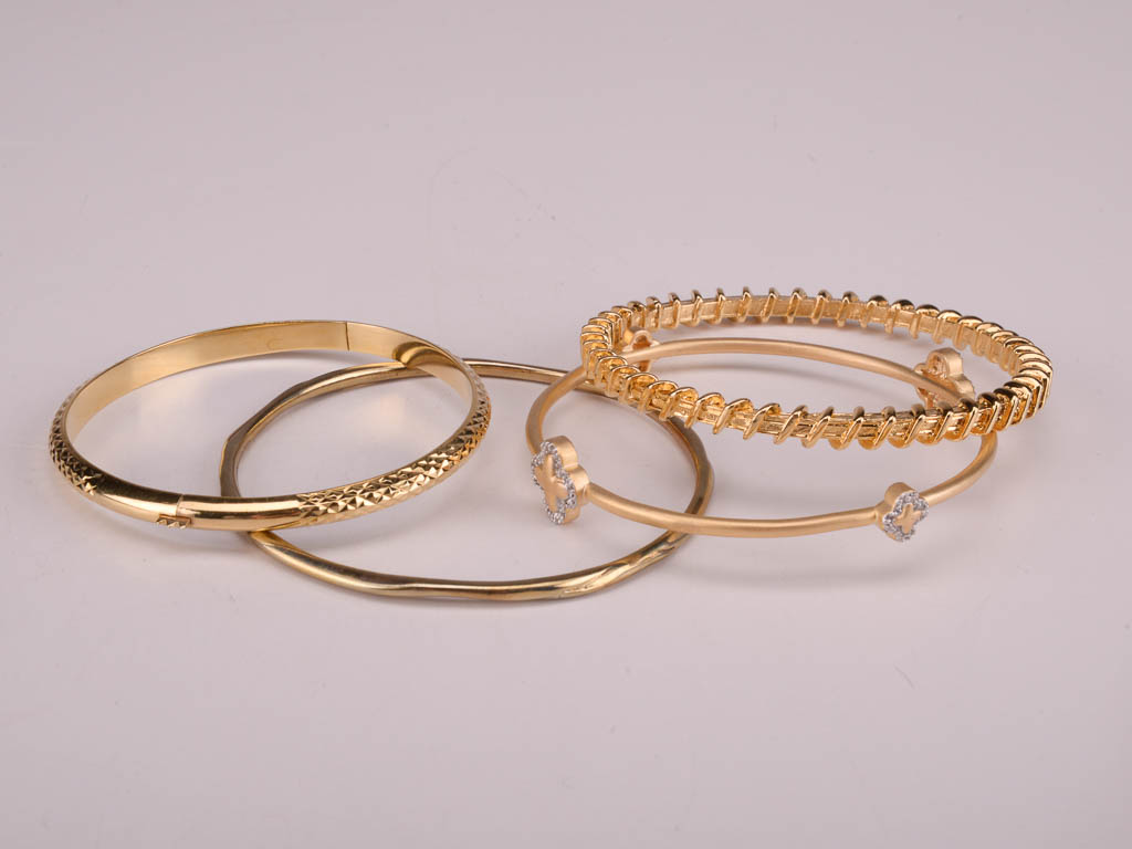 Collection of Gold and Black Costume Jewelry