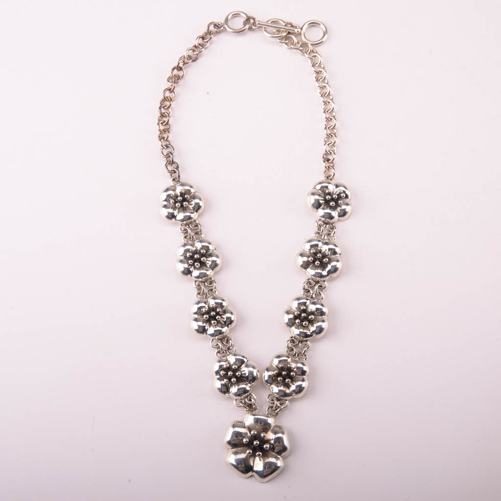 Assortment of Silver Tone Fashion Jewelry