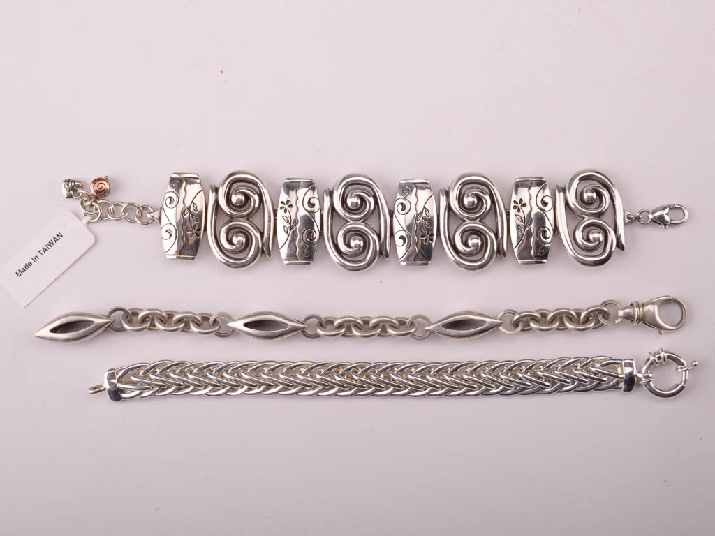 Assortment of Silver Tone Fashion Jewelry