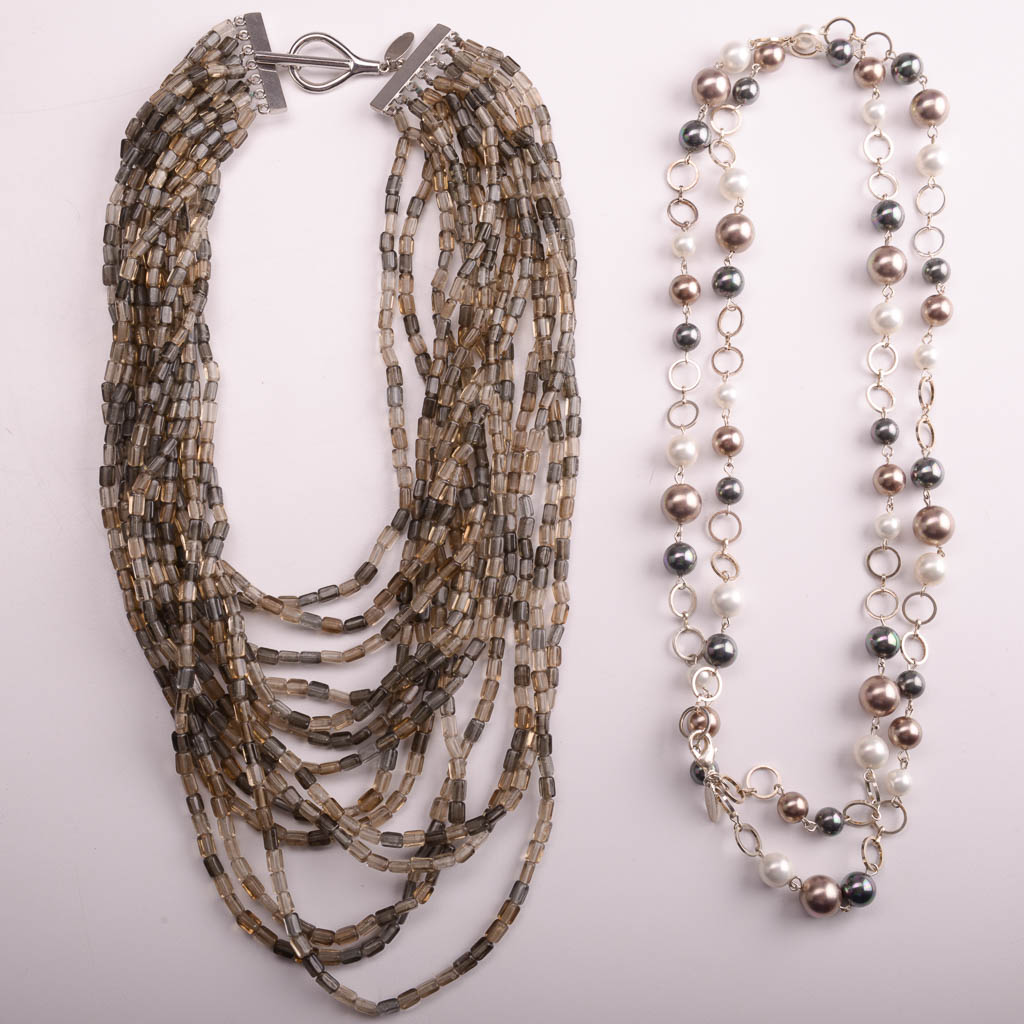 Collection of Purple and Silver Tone Fashion Jewelry