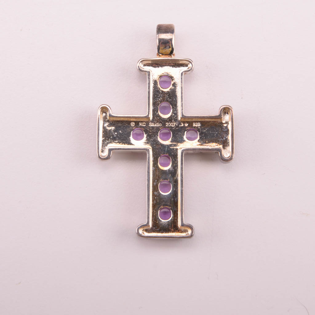 Collection of Purple and Silver Tone Fashion Jewelry