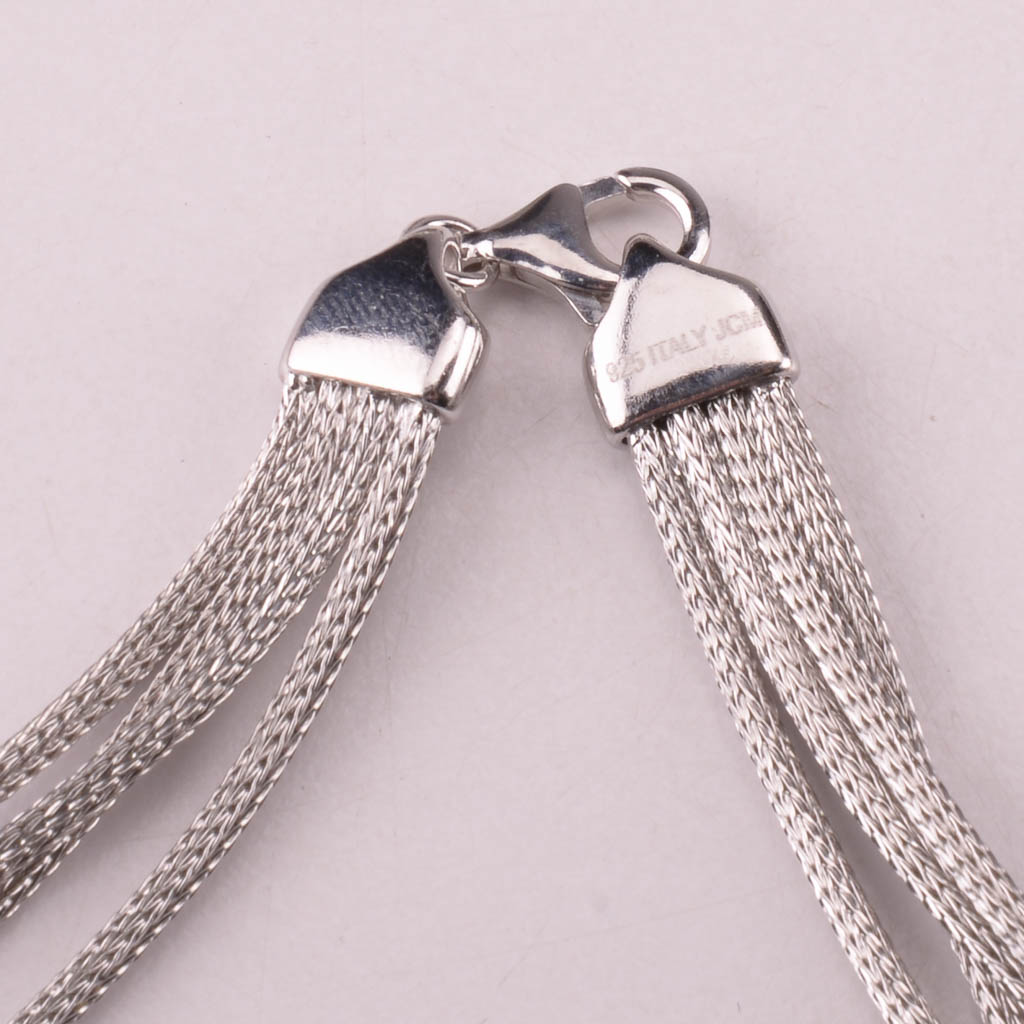 Assortment of Silver Tone Fashion Jewelry