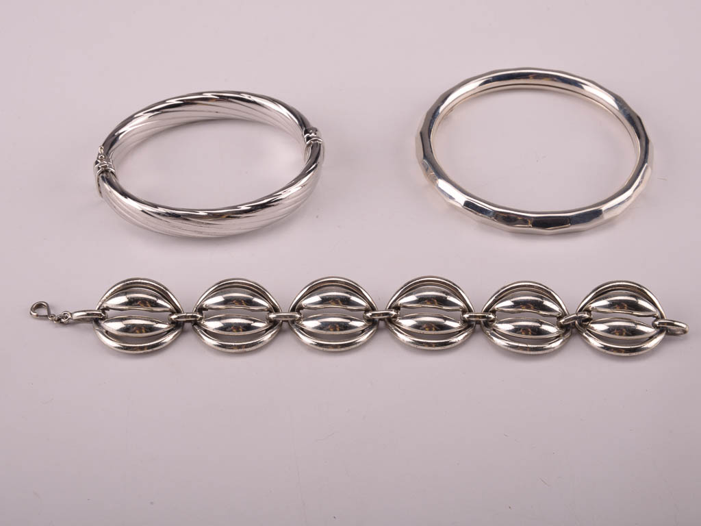 Assortment of Silver Tone Fashion Jewelry