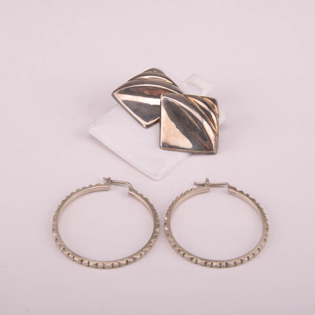 Collection of Purple and Silver Tone Fashion Jewelry