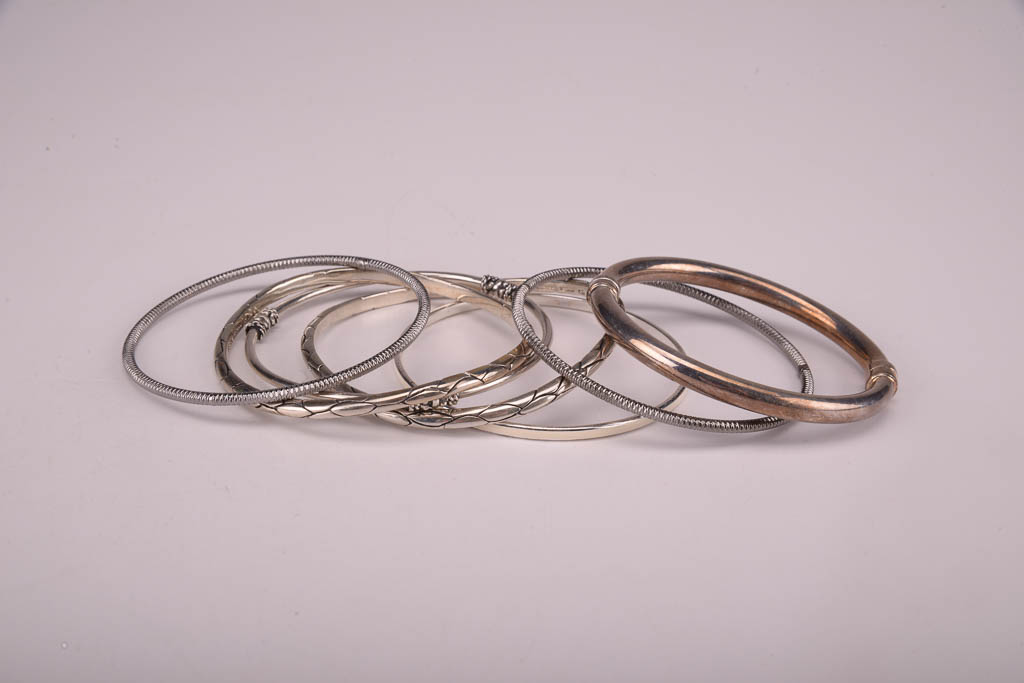 Collection of Purple and Silver Tone Fashion Jewelry