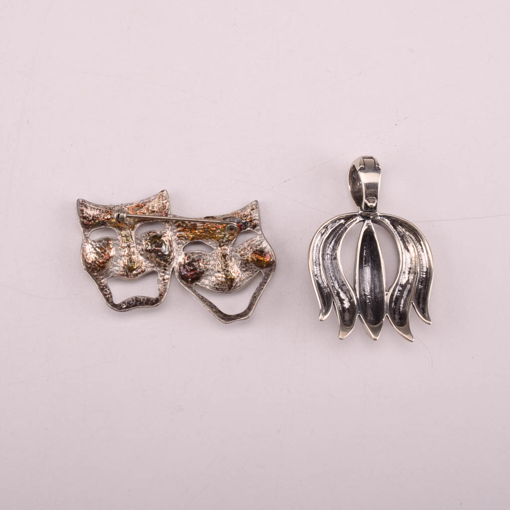 Assortment of Silver Tone Fashion Jewelry