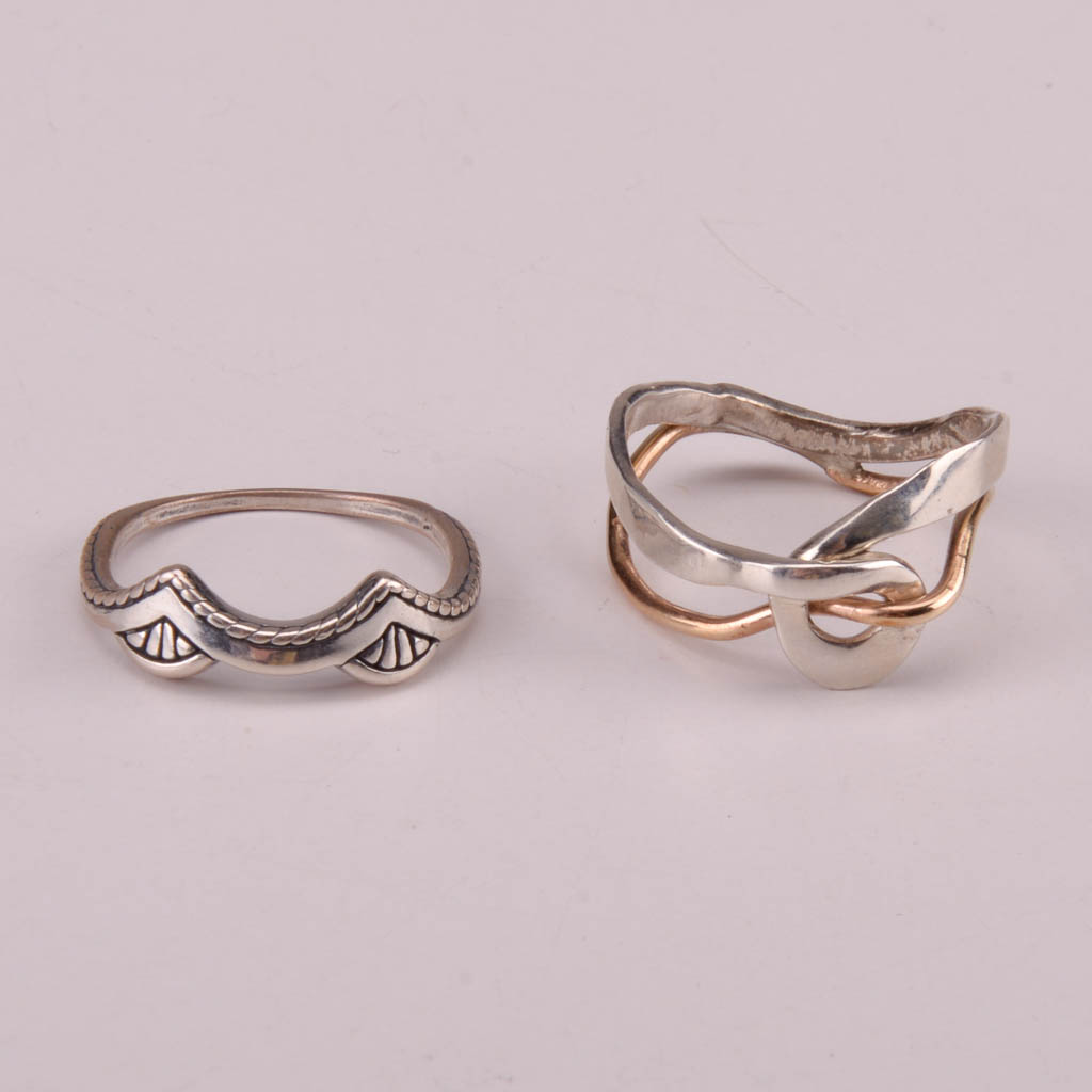 Assortment of Silver Tone Fashion Jewelry