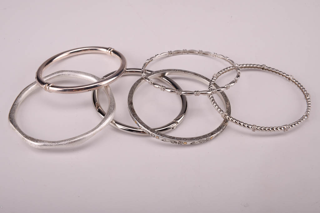 Assortment of Silver Tone Fashion Jewelry