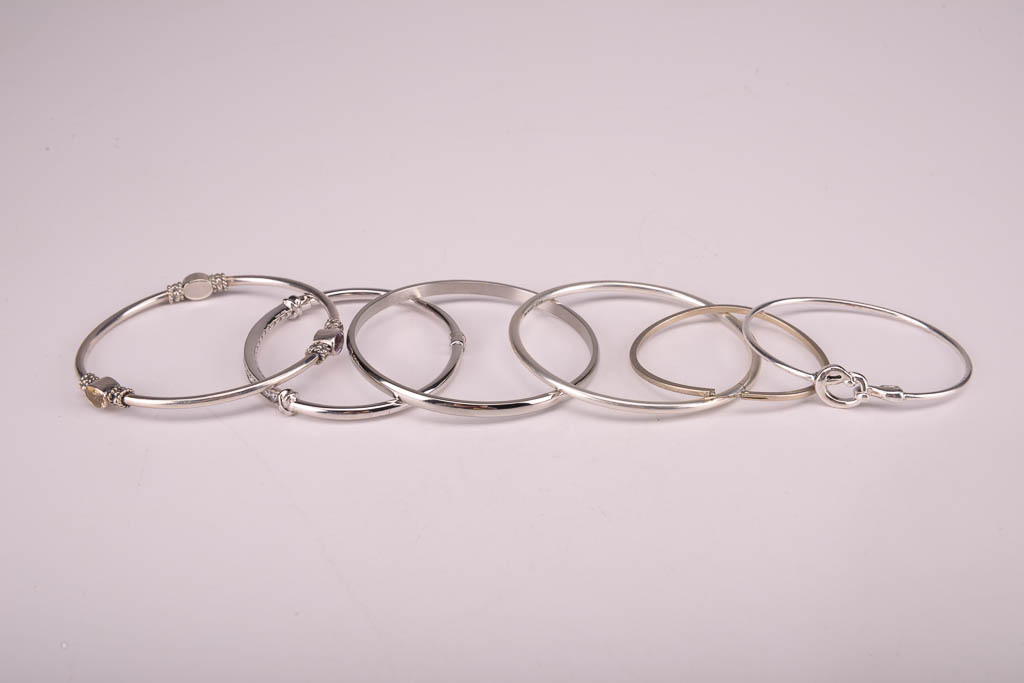 Assortment of Silver Tone Fashion Jewelry