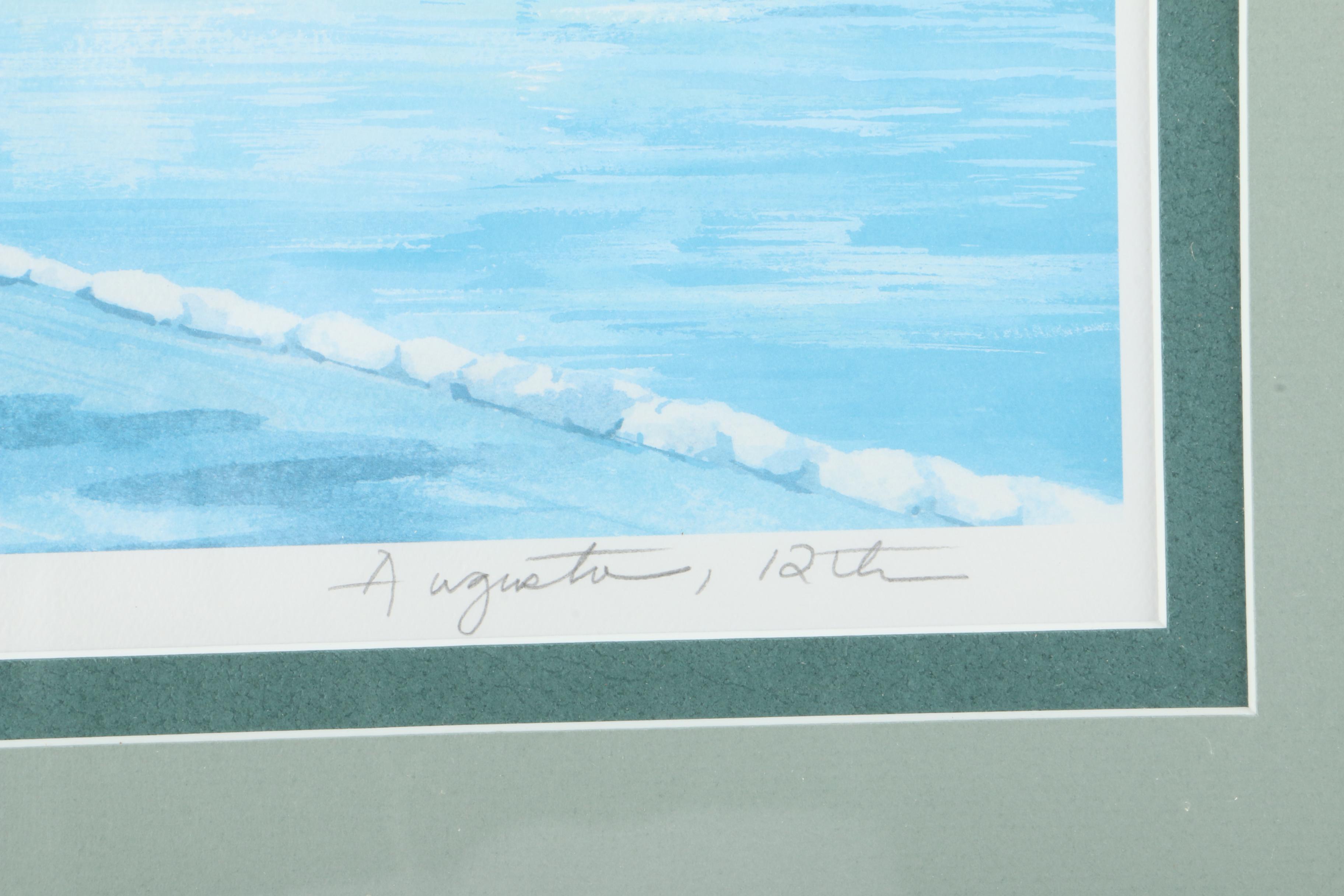 Ralph Furmanski Offset Lithograph on Paper "Augusta, 12th"