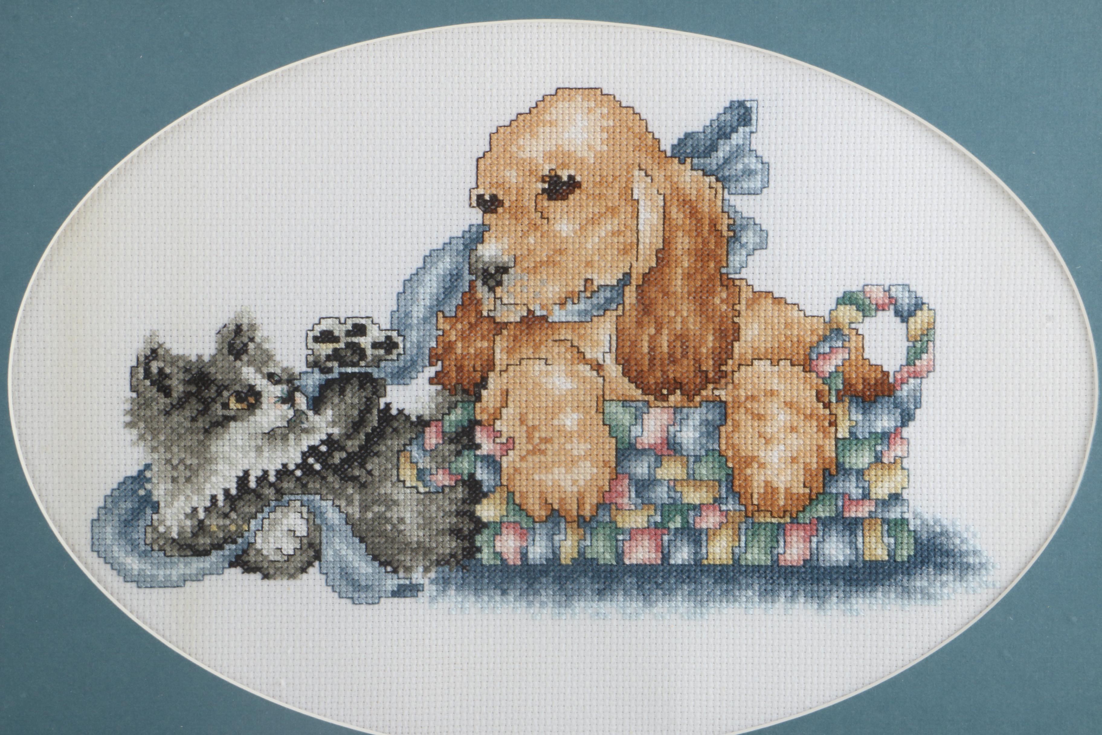 Ornate Framed Needlepoints