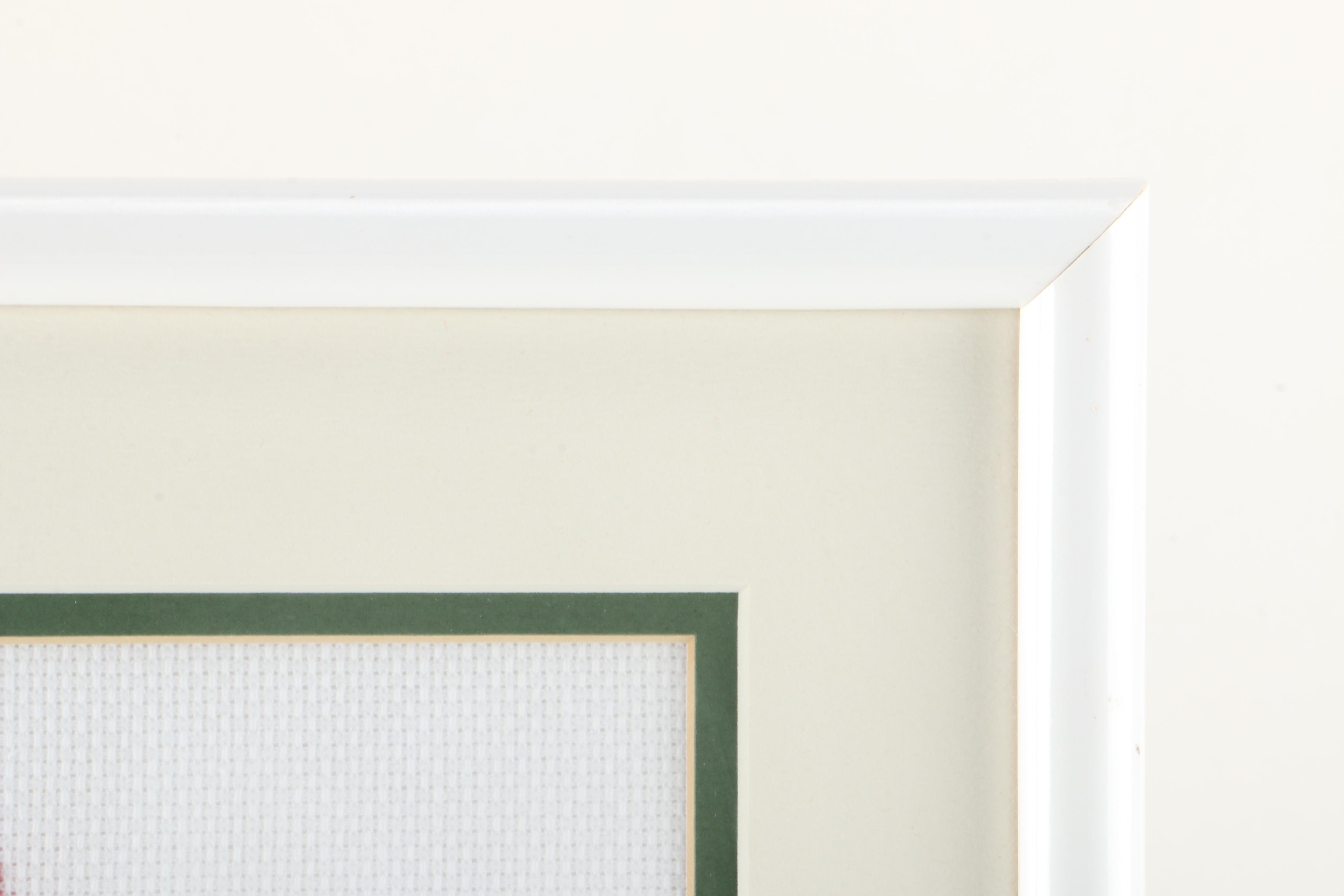 Ornate Framed Needlepoints