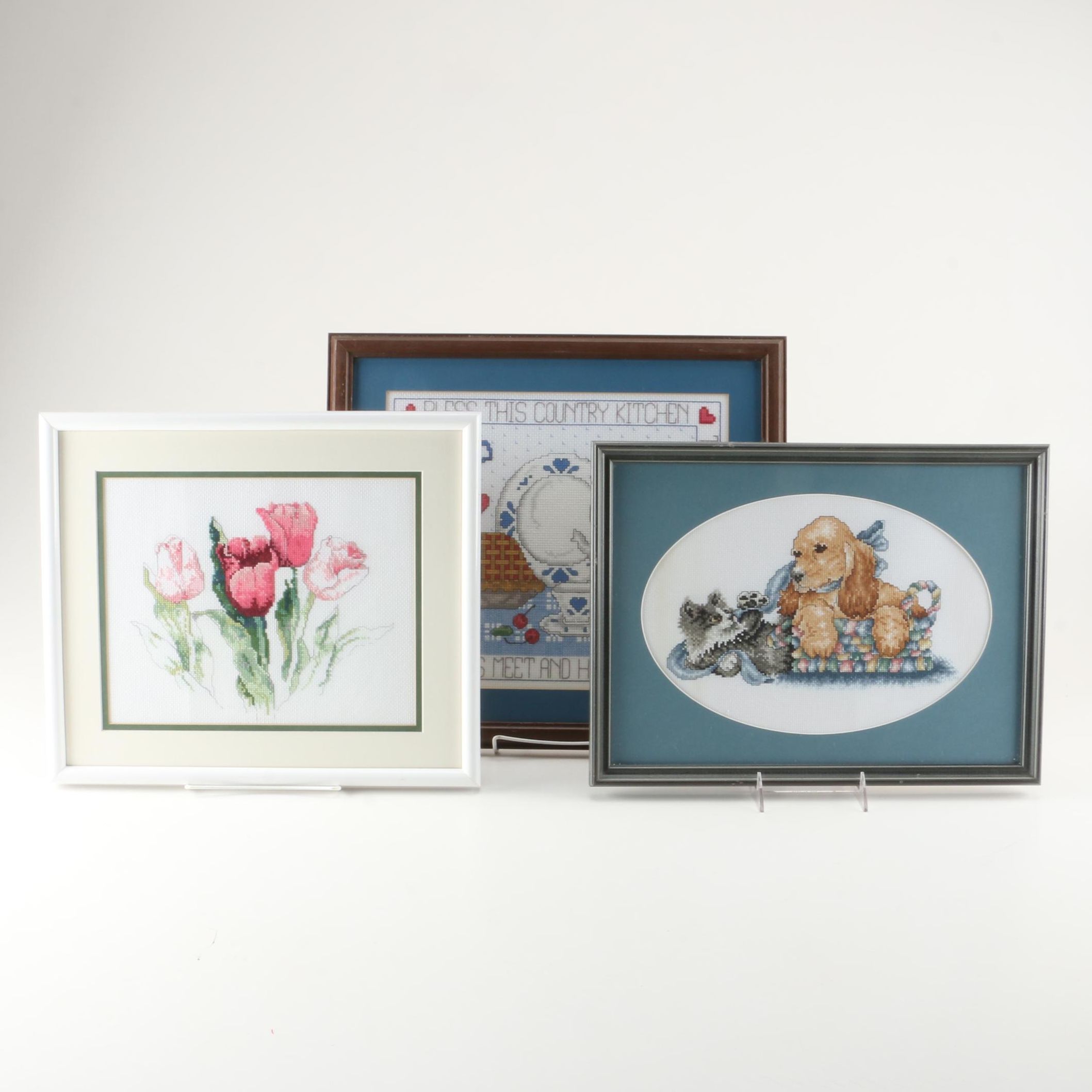 Ornate Framed Needlepoints