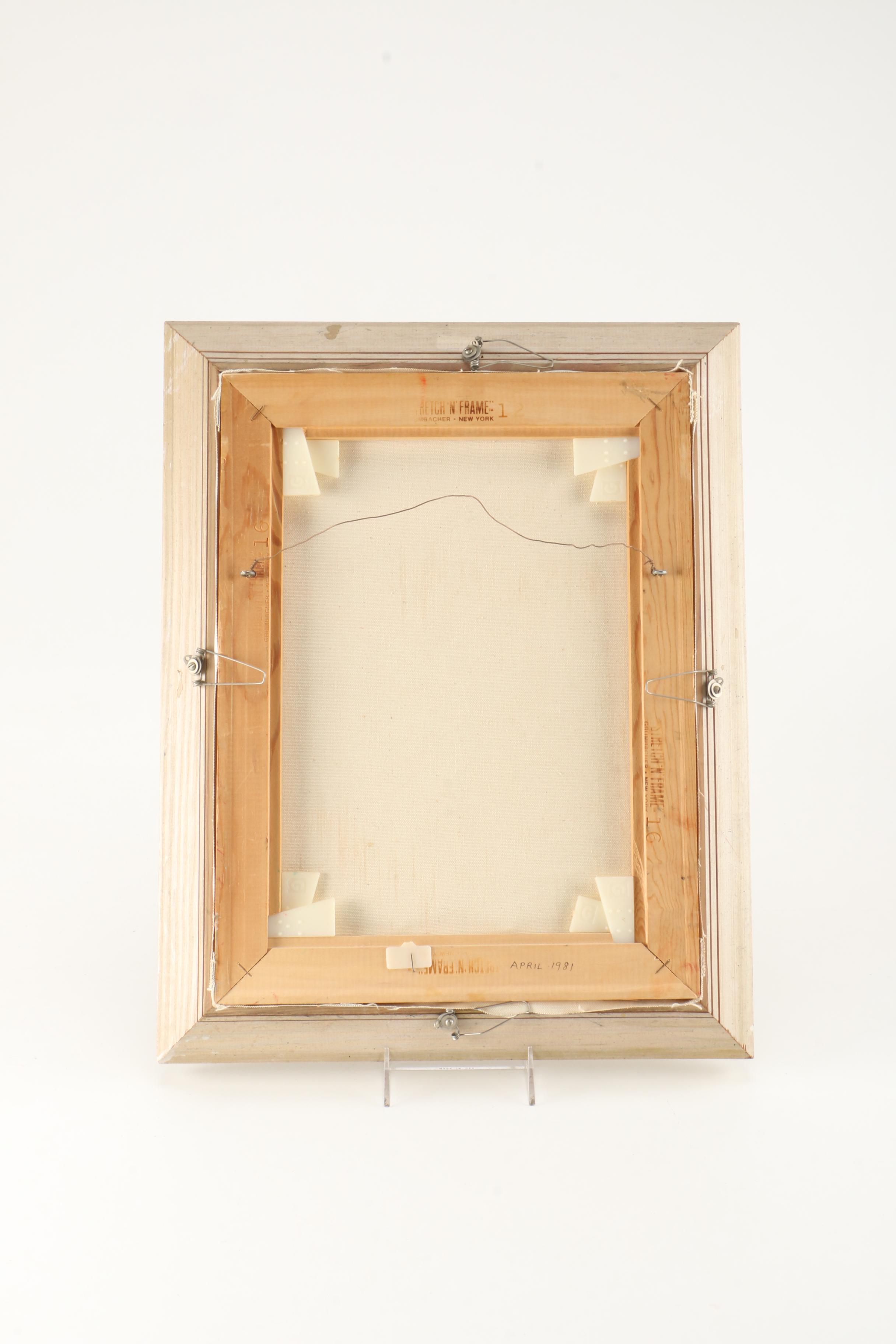 1981 Signed Oil on Canvas Still Life Painting of Tomatoes