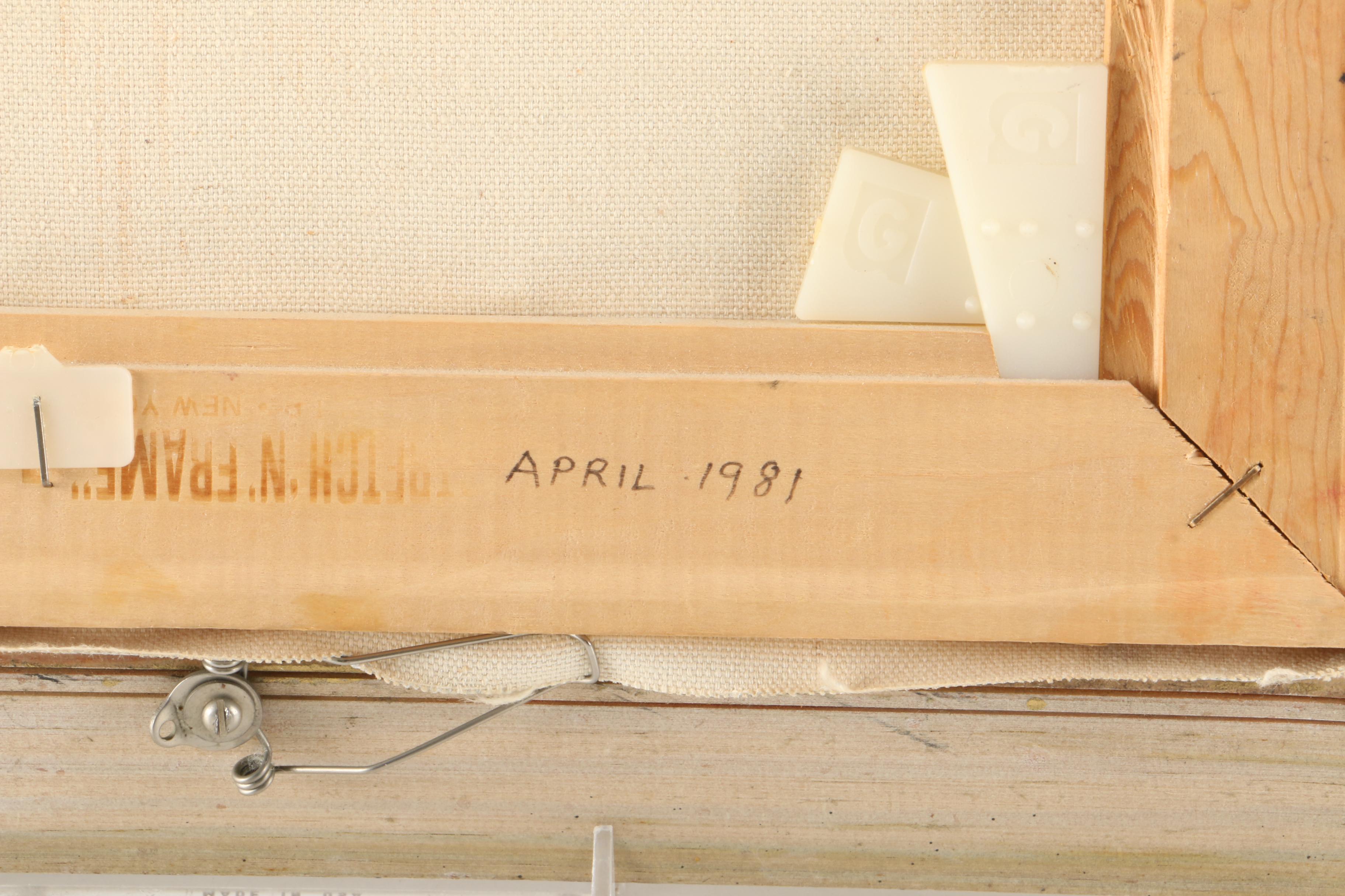 1981 Signed Oil on Canvas Still Life Painting of Tomatoes