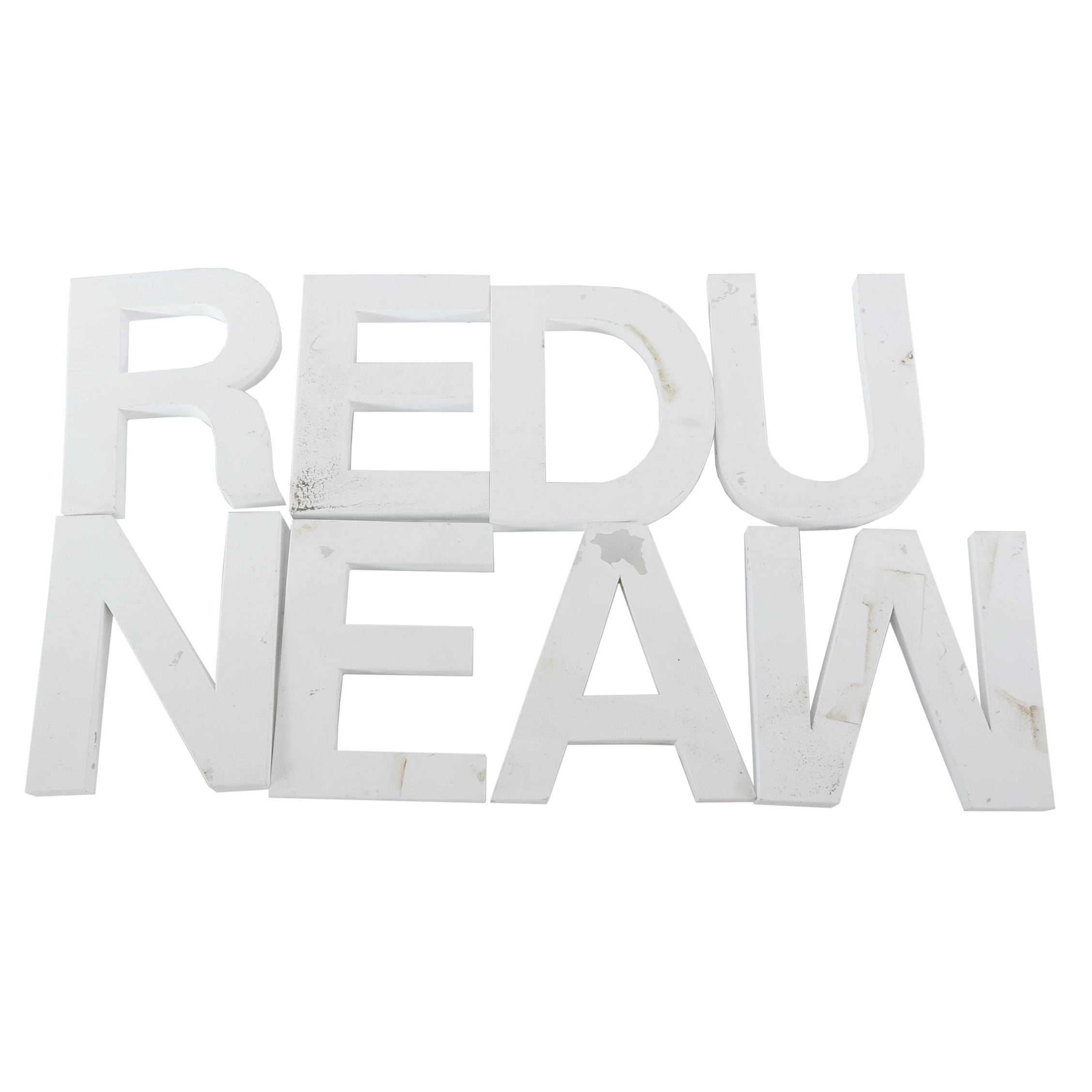Set of Aluminum Sign Letters