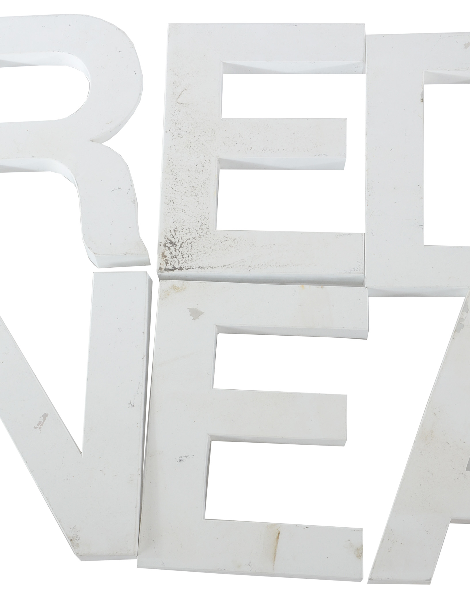 Set of Aluminum Sign Letters