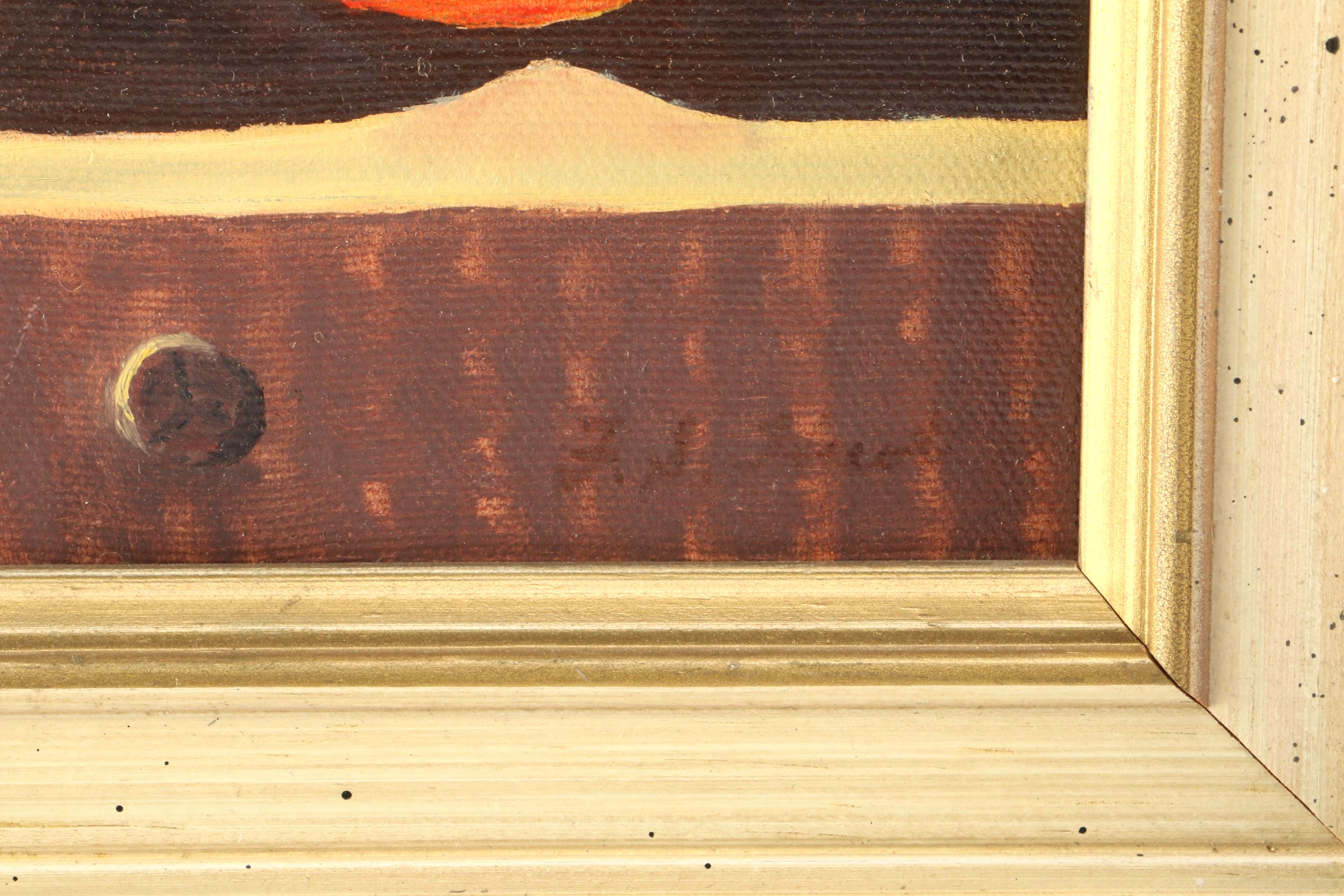 1981 Signed Oil on Canvas Still Life Painting of Tomatoes