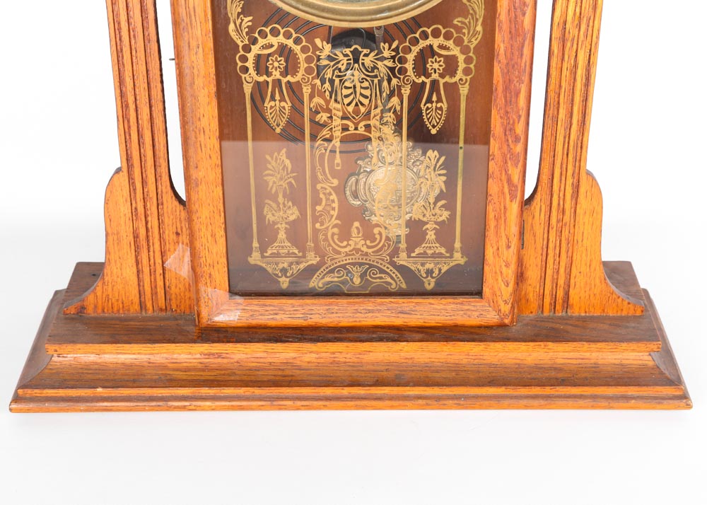 Antique Ingraham Eight Day Pendulum Mantel Clock