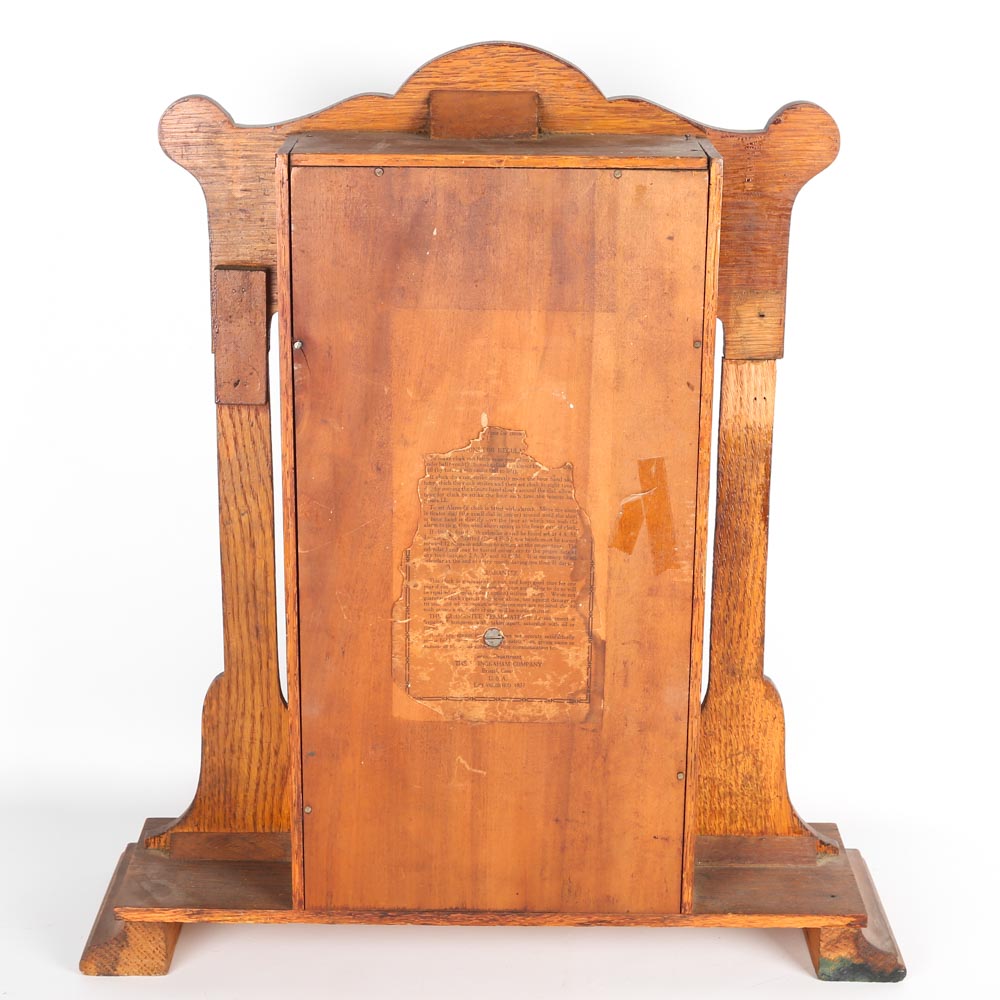 Antique Ingraham Eight Day Pendulum Mantel Clock