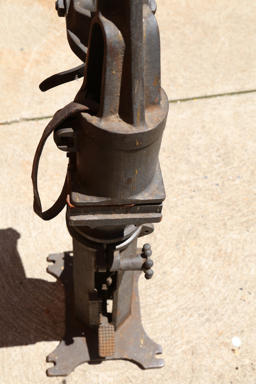 Antique Cast Iron Auto Soler Shoe Machine