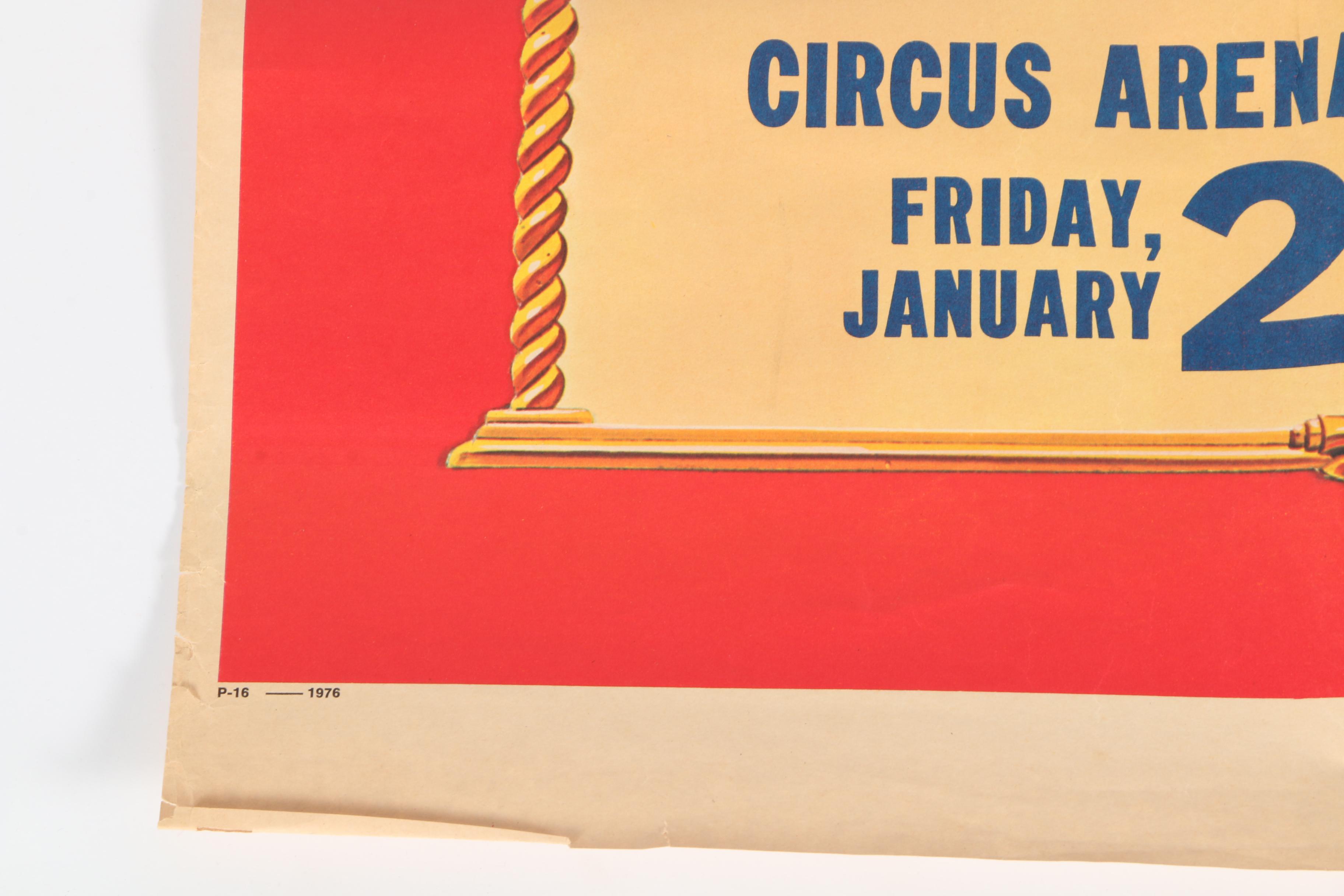Vintage Lithograph Poster for Ringling Bros. Circus