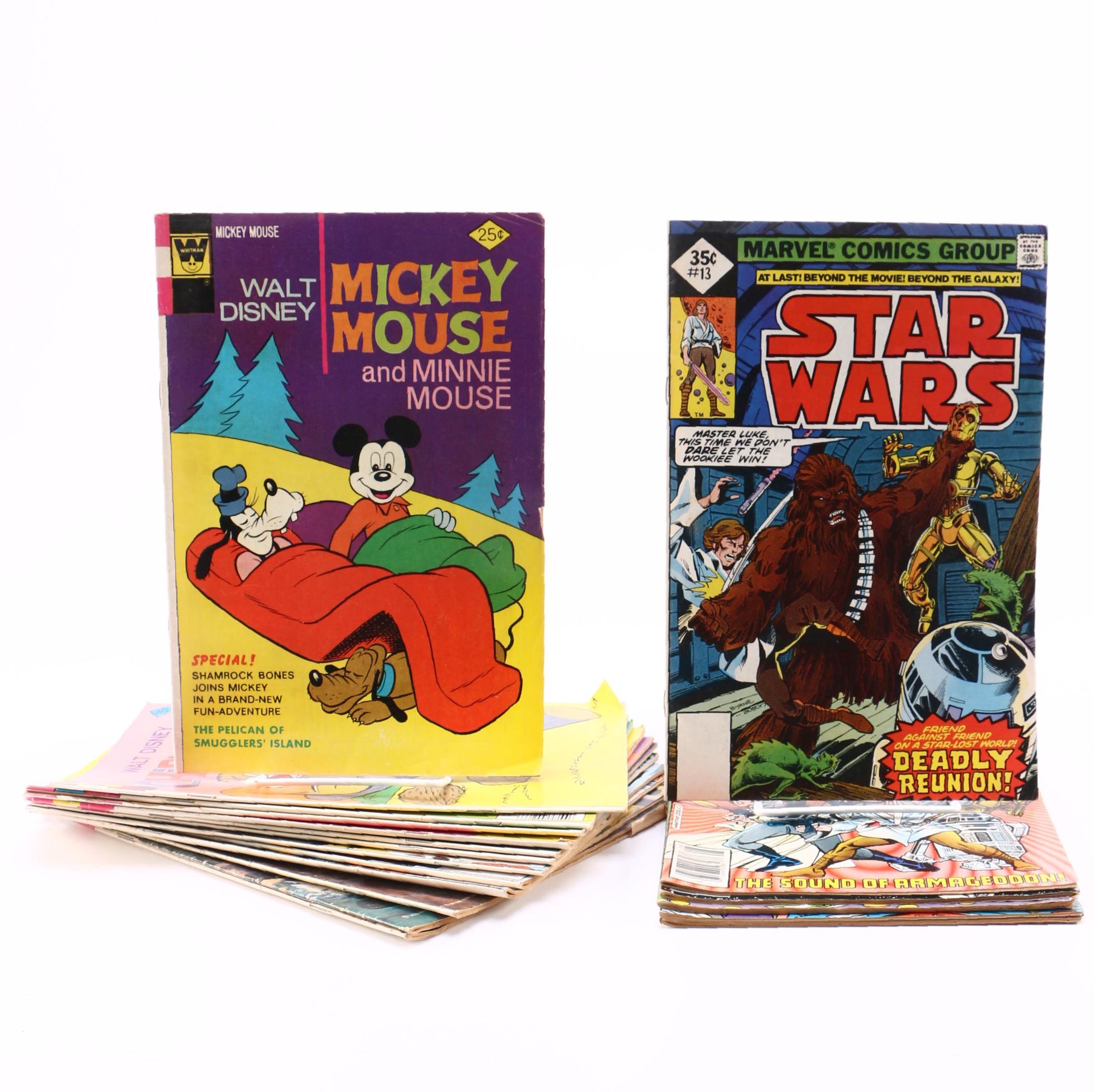 1970s Comics Featuring "Battlestar Galactica" and "Star Wars"