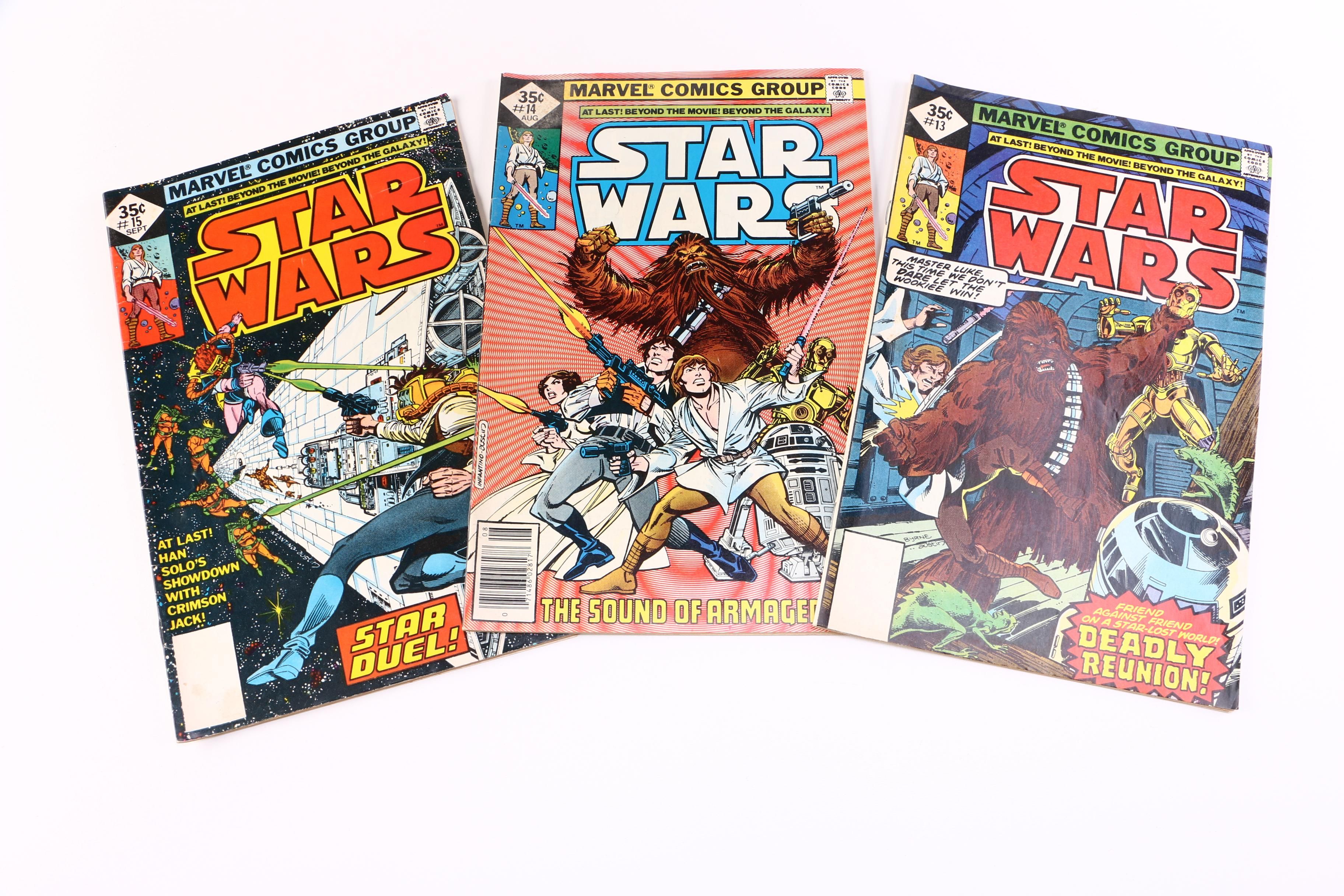 1970s Comics Featuring "Battlestar Galactica" and "Star Wars"