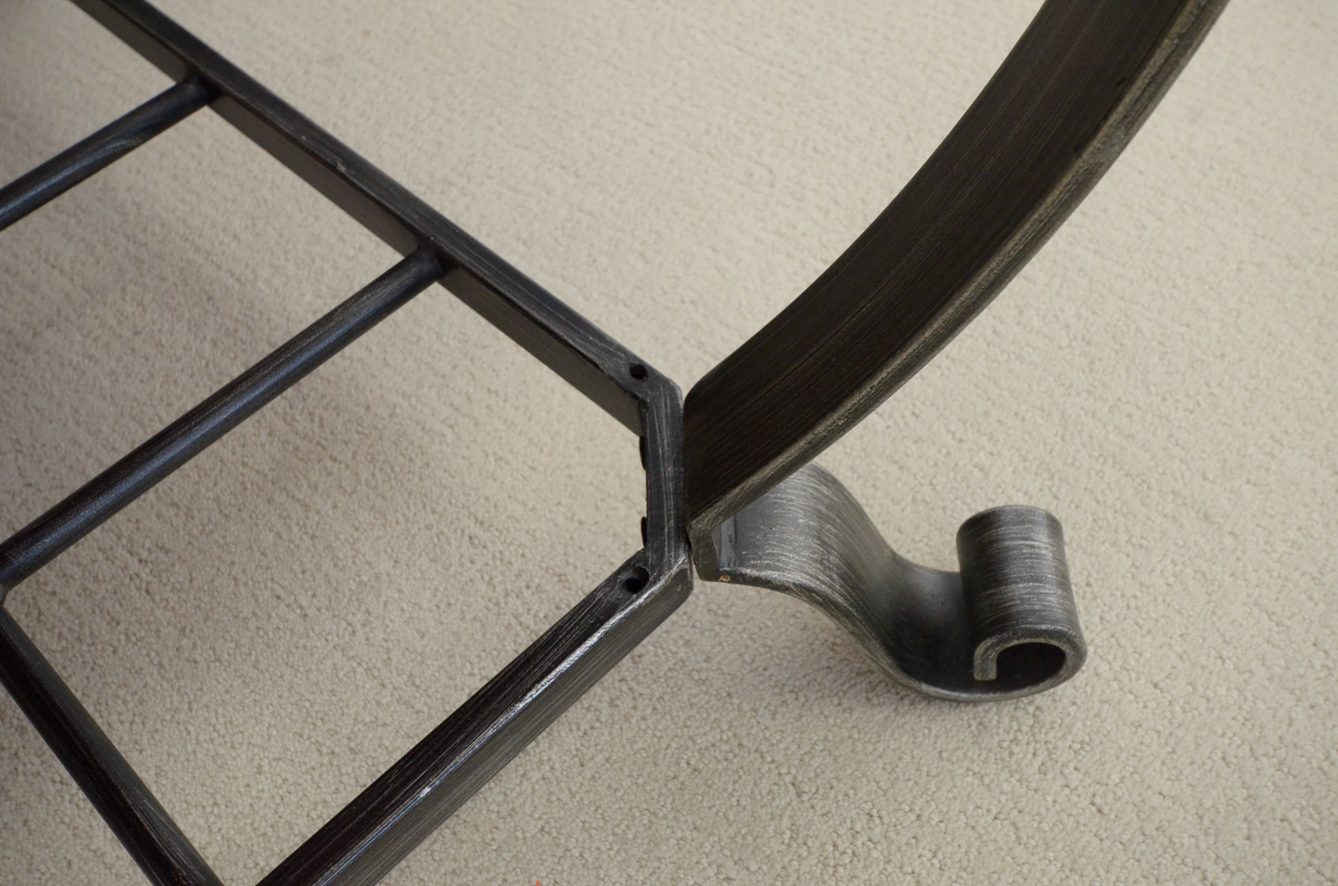 Wood and Stone Tile Coffee Table