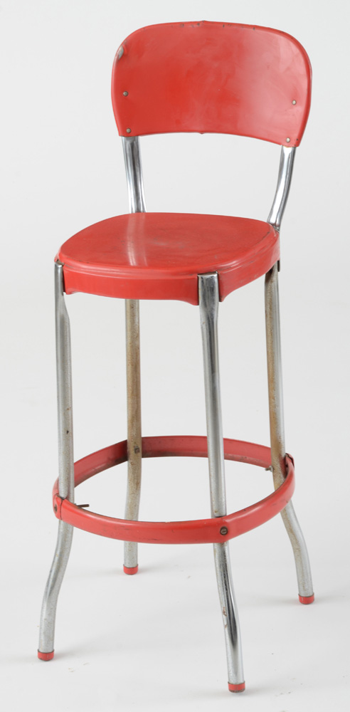 Mid Century Modern Metal Counter Stool