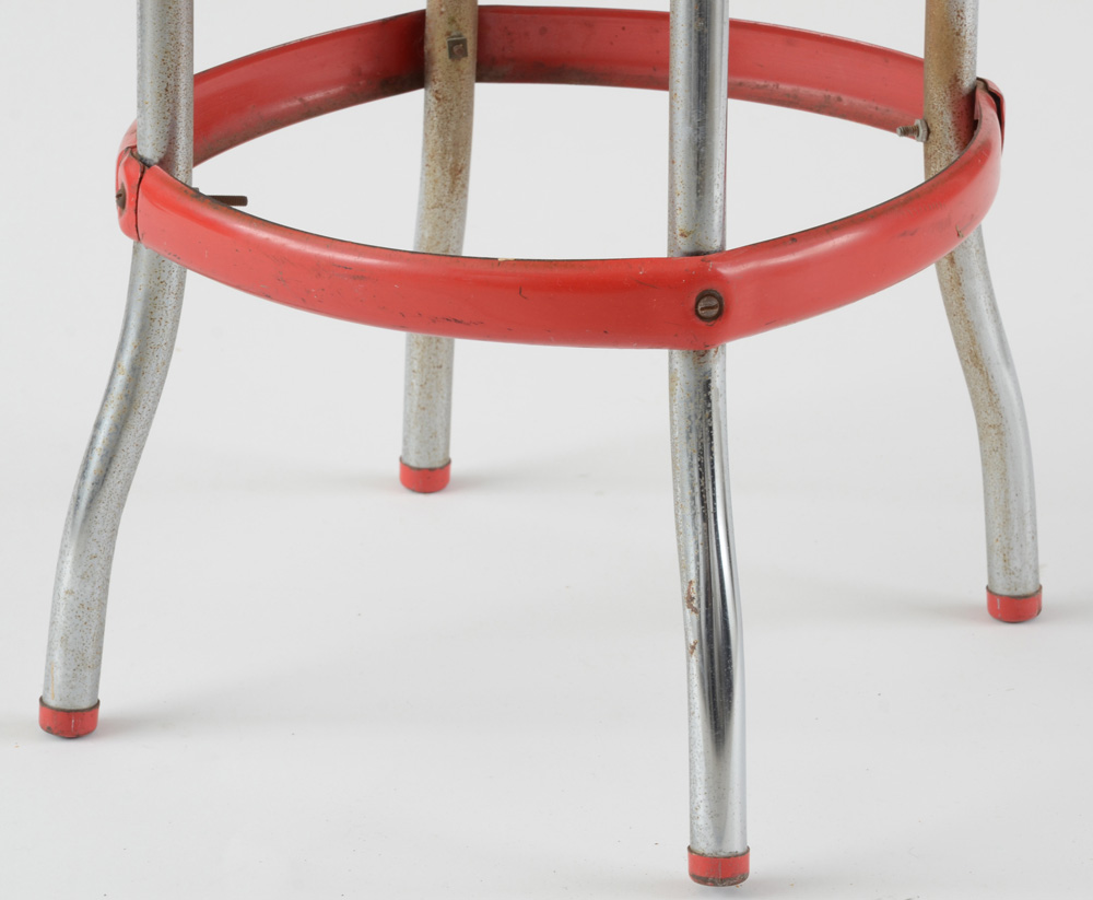 Mid Century Modern Metal Counter Stool