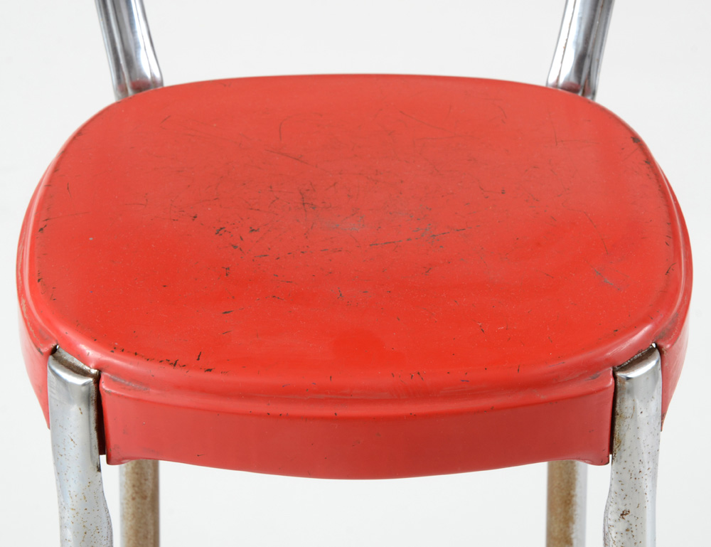 Mid Century Modern Metal Counter Stool