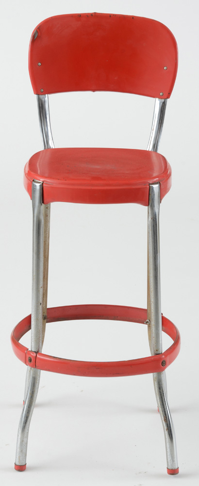 Mid Century Modern Metal Counter Stool