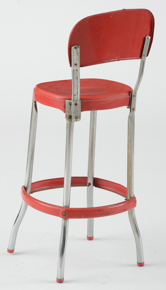 Mid Century Modern Metal Counter Stool