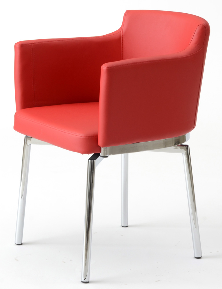 Sunpan "Garcia" Upholstered Swivel Chair