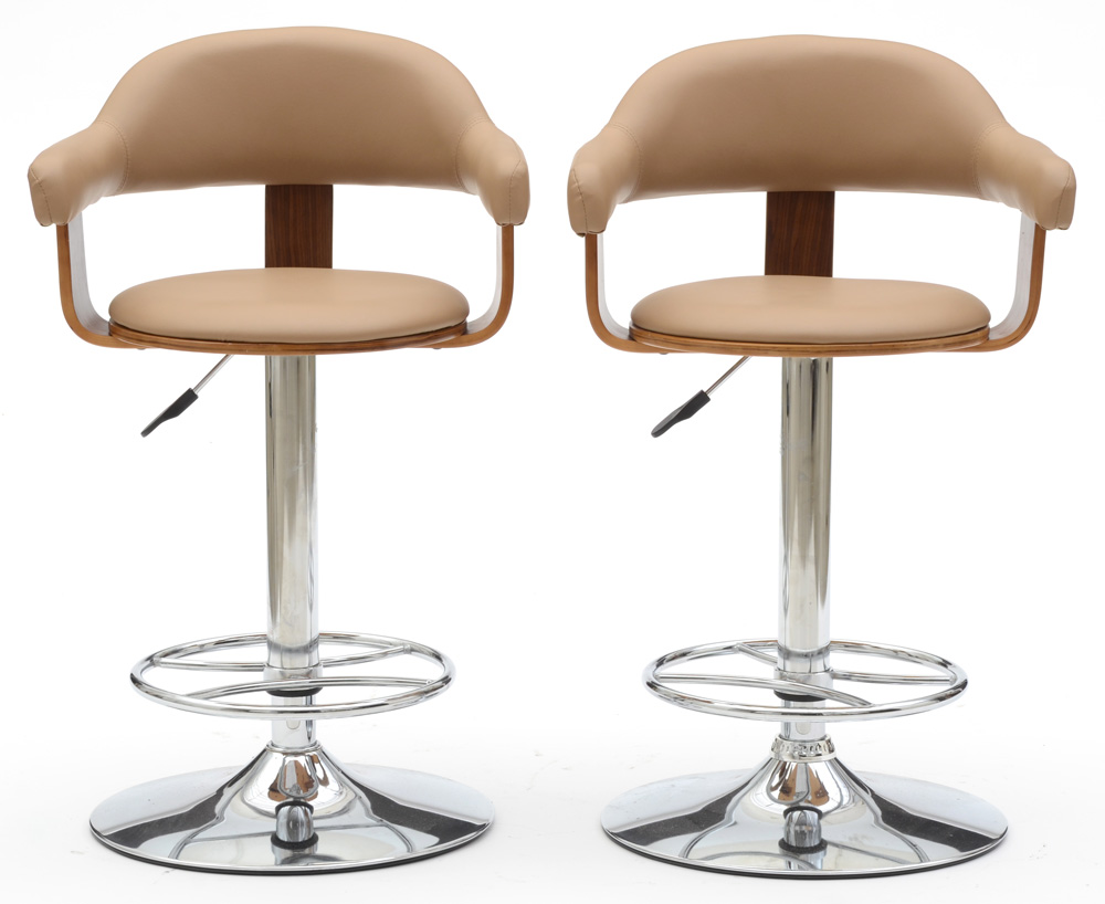"Abrielle" Swivel Bar Stools by Chintaly